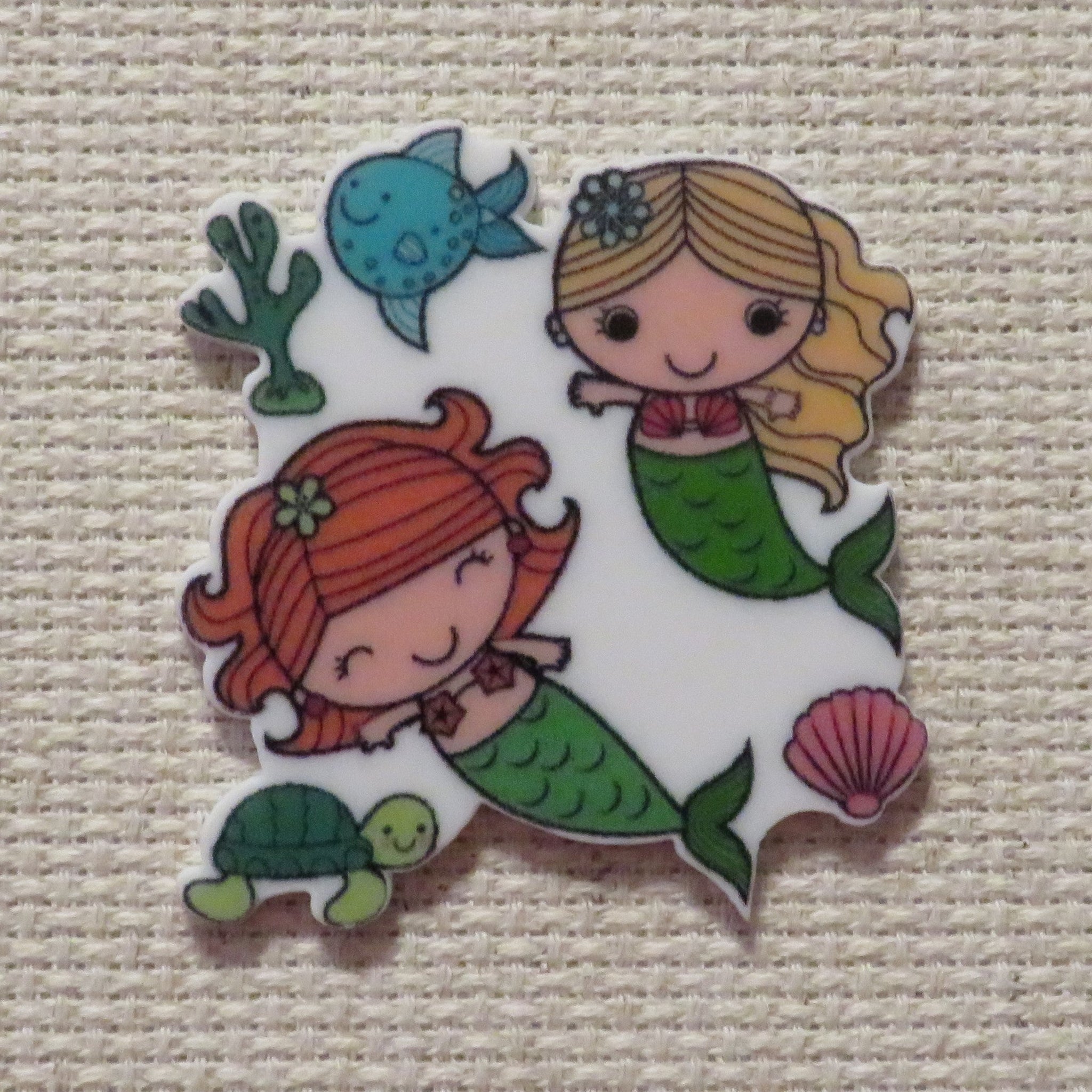 First view of Swimming Mermaid Friends Needle Minder.