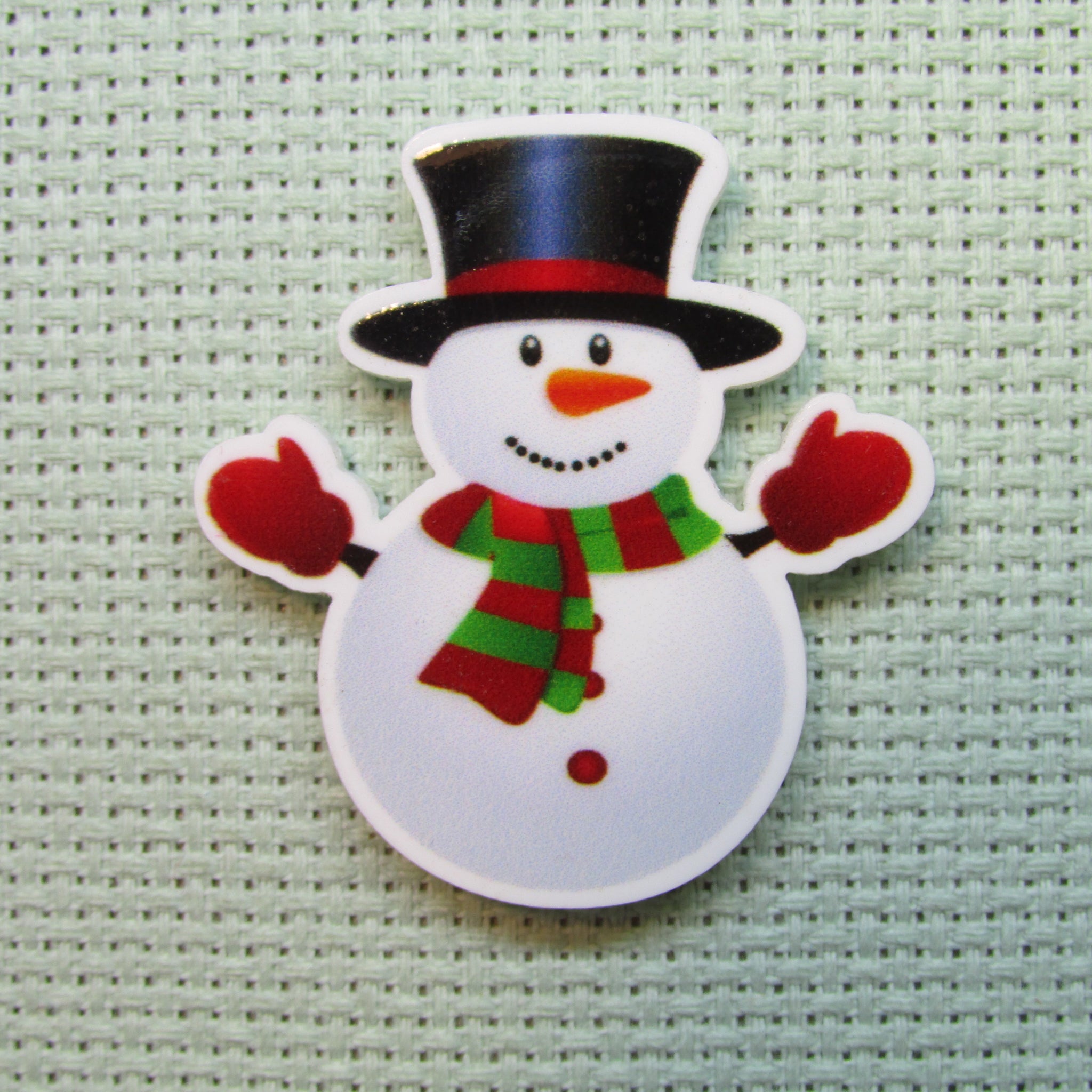 First view of the Snowman Needle Minder