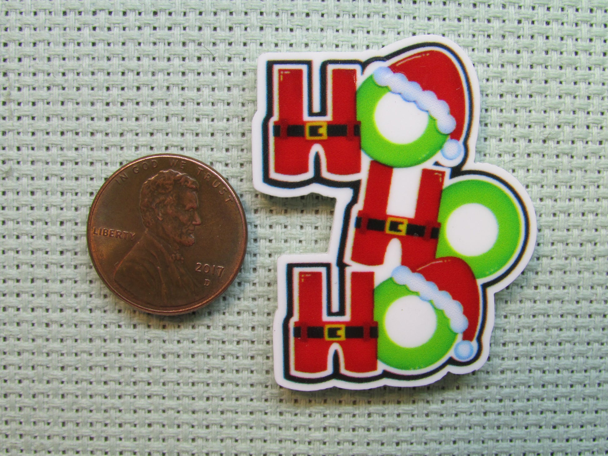 Second view of the Ho Ho Ho Needle Minder