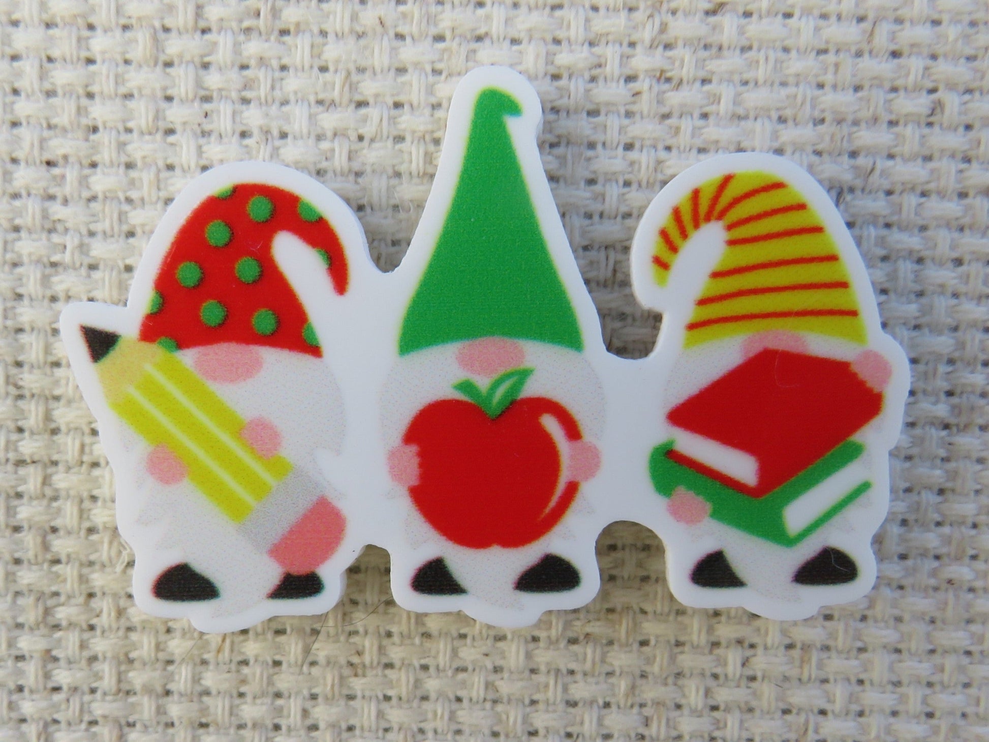 First view of Trio of Teacher Gnomes Needle Minder.