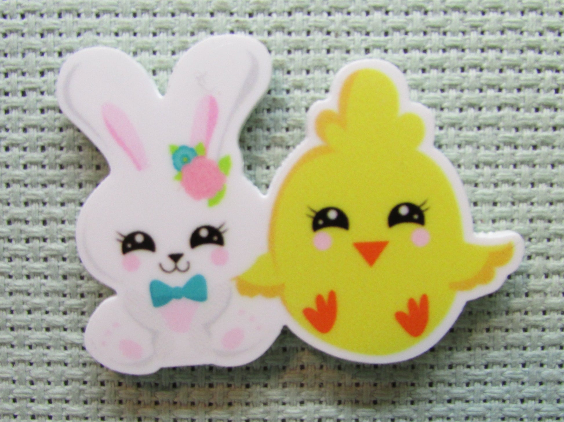 First view of the Easter Bunny and Chick Needle Minder