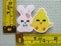 Third view of the Easter Bunny and Chick Needle Minder