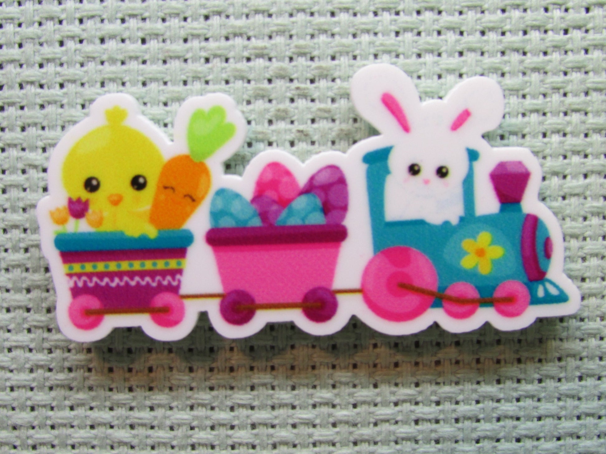 First view of the Easter Train Needle Minder