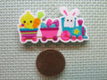 Second view of the Easter Train Needle Minder