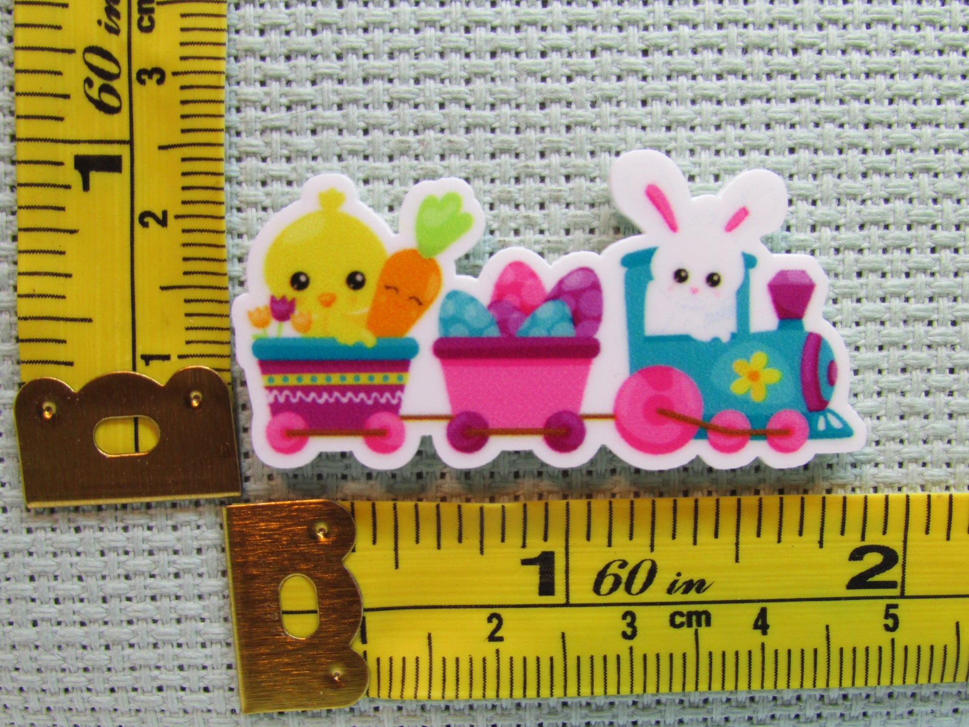 Third view of the Easter Train Needle Minder