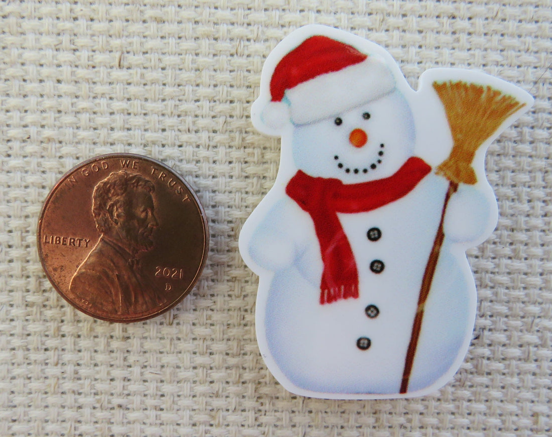 First view of Snowman with A Red Scarf Needle Minder.
