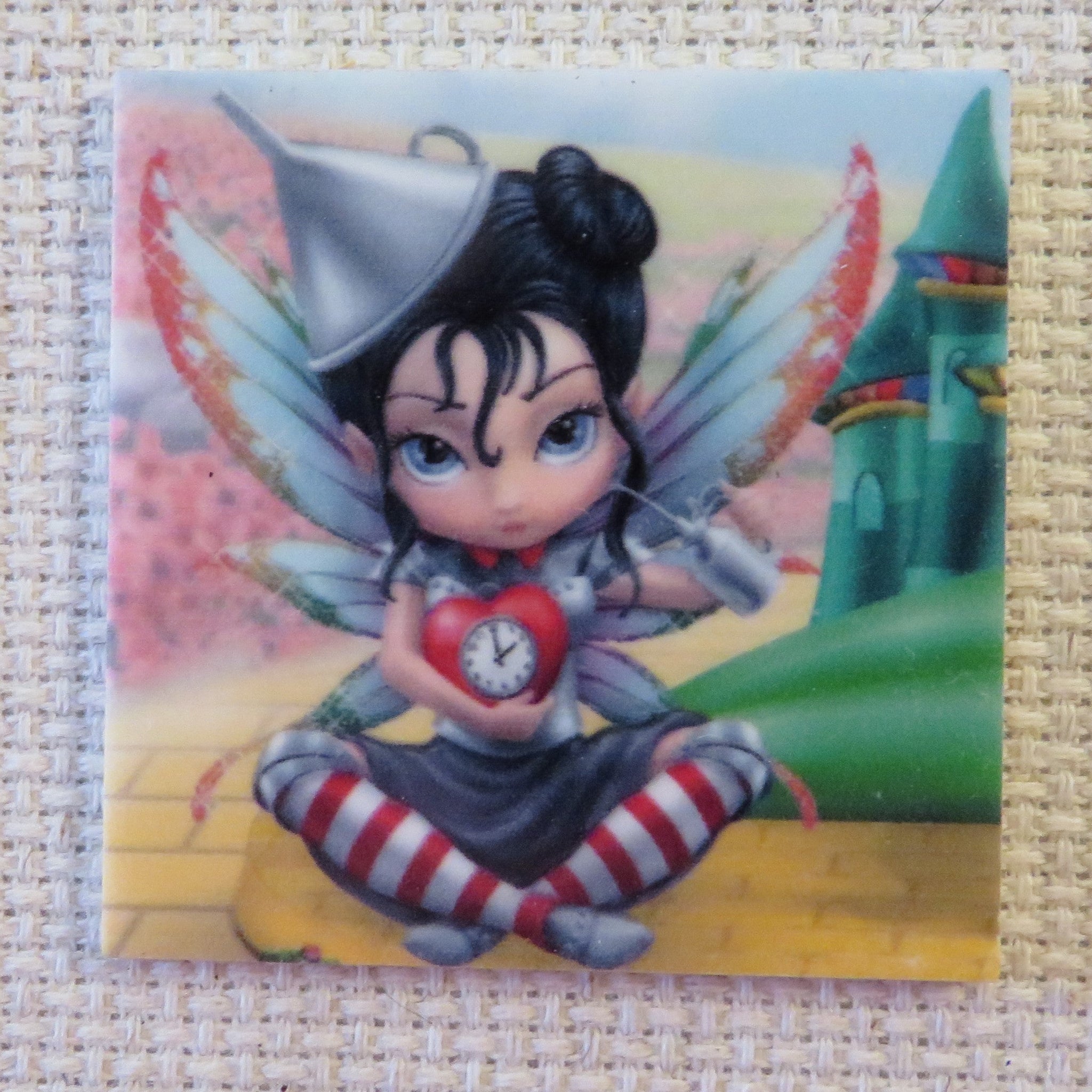 First view of Fairy Tin Man Needle Minder.
