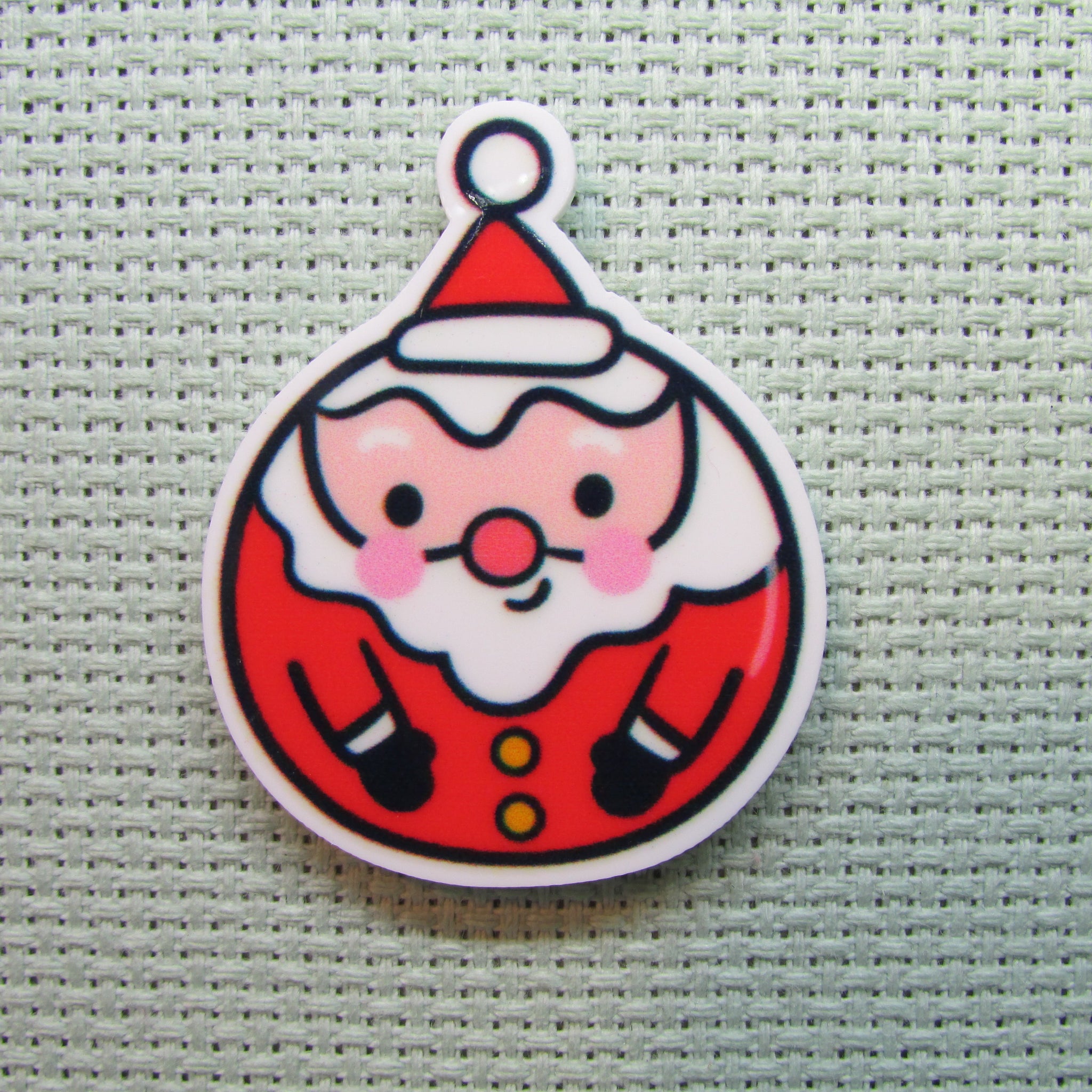 First view of the Santa Christmas Ornament Needle Minder