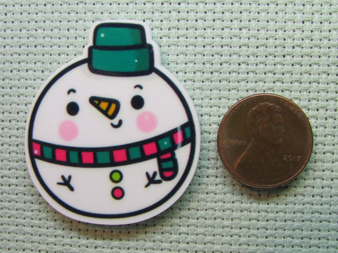 First view of the Snowman Christmas Ornament Needle Minder