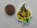Second view of Bee Gnome in a Sunflower Needle Minder.