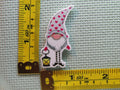 Third view of the Grey with Red Hearts Gnome Needle Minder
