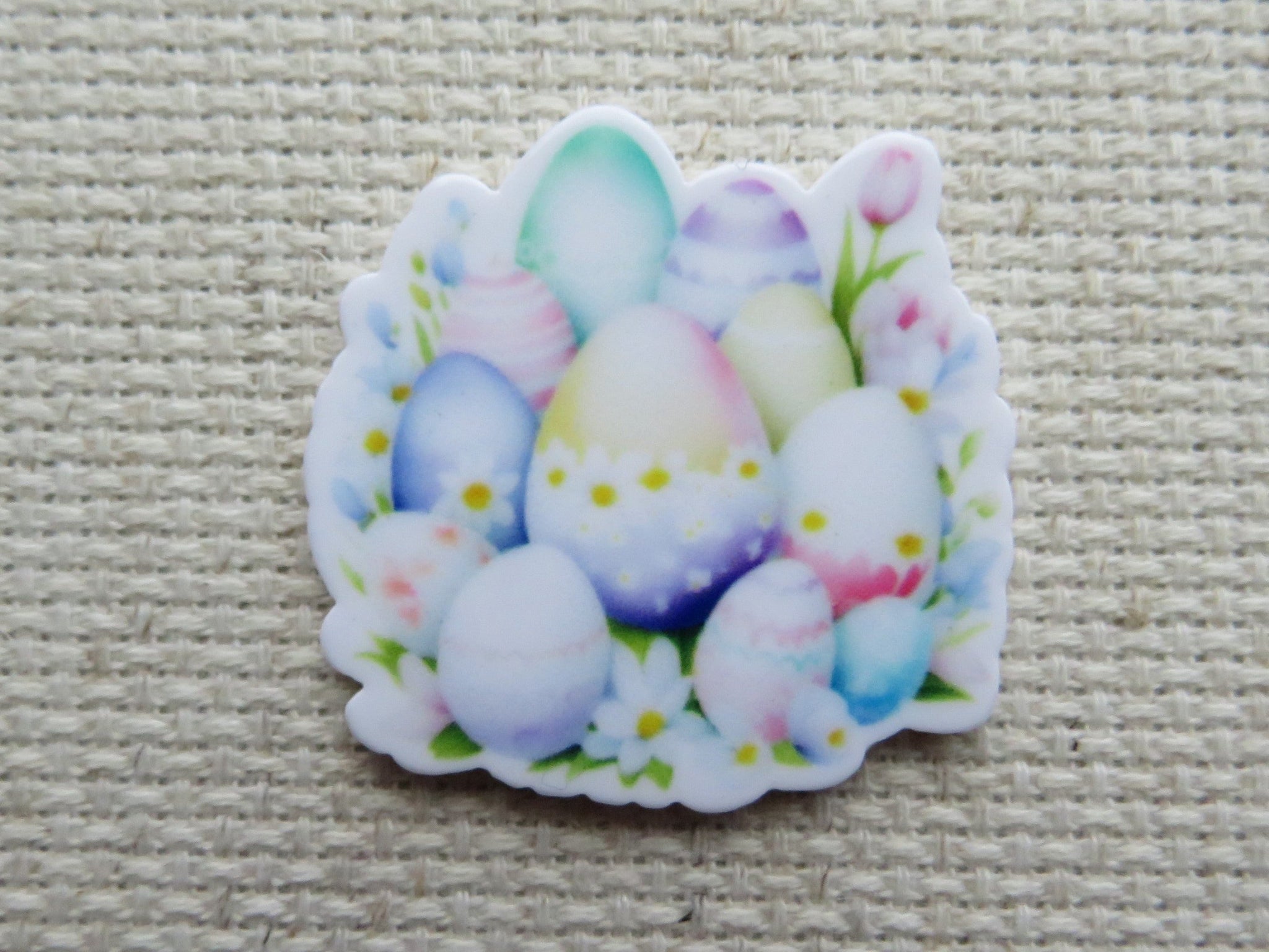 First view of Pastel Easter Eggs Needle Minder.