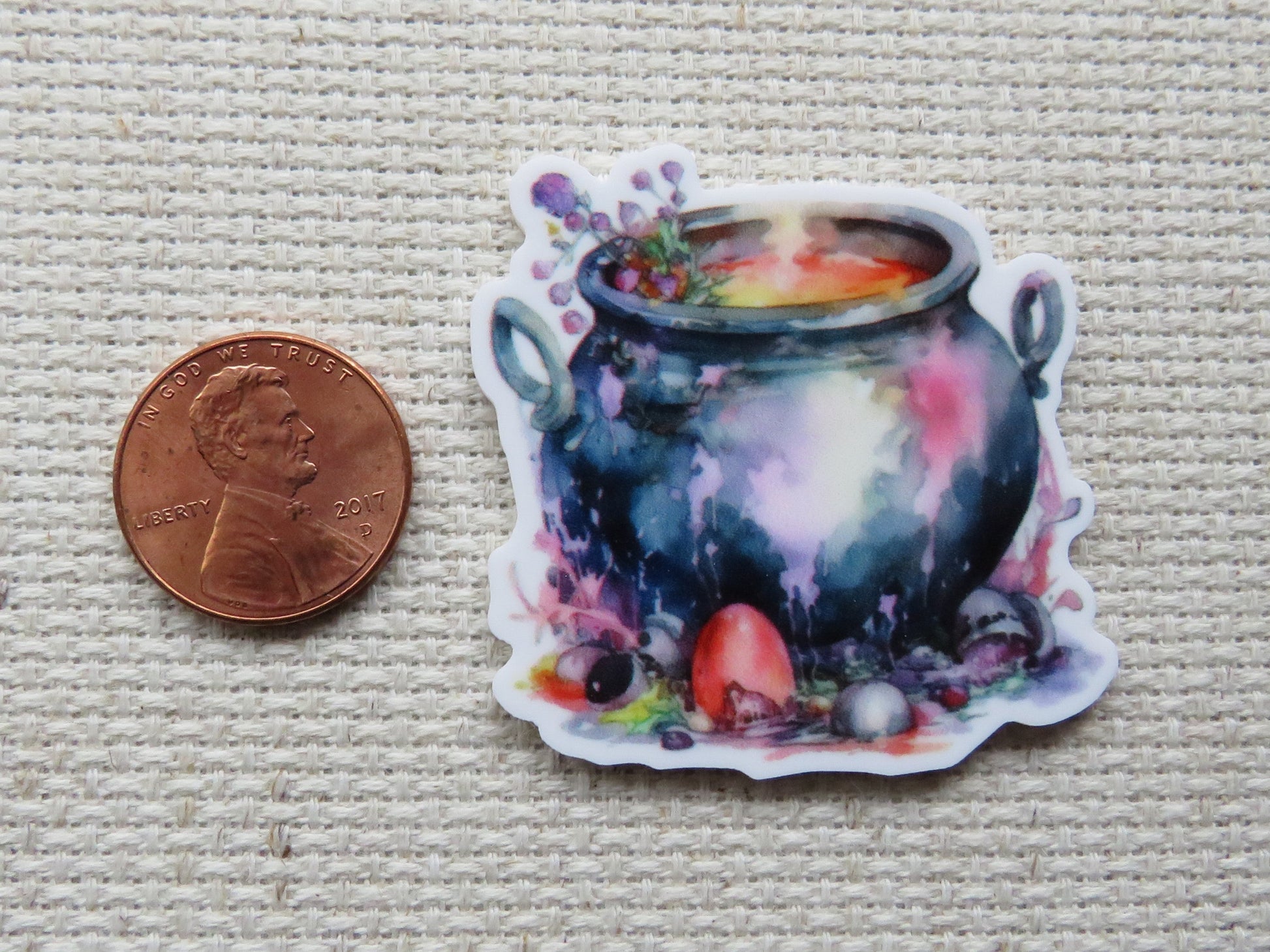 Second view of Exquisite Cauldron Needle Minder.
