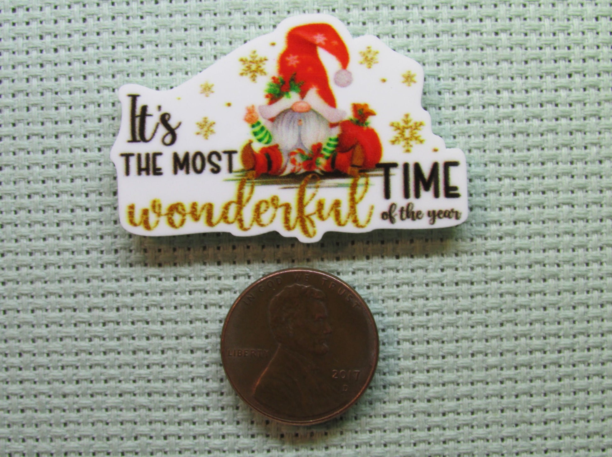 Second view of the It's the Most Wonderful Time of the Year Needle Minder