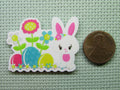 Second view of the Easter Bunny in the Garden Needle Minder
