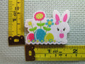 Third view of the Easter Bunny in the Garden Needle Minder