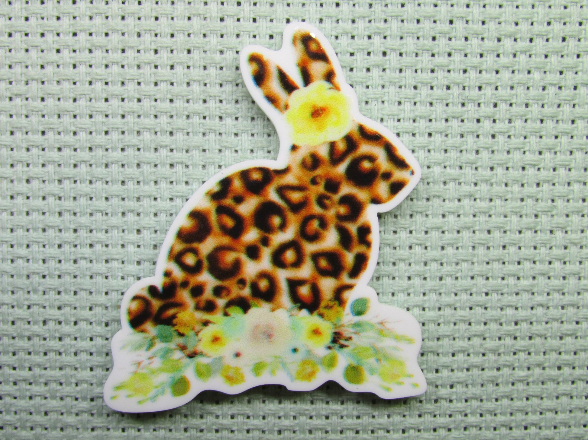 First view of the Animal Print Bunny Needle Minder