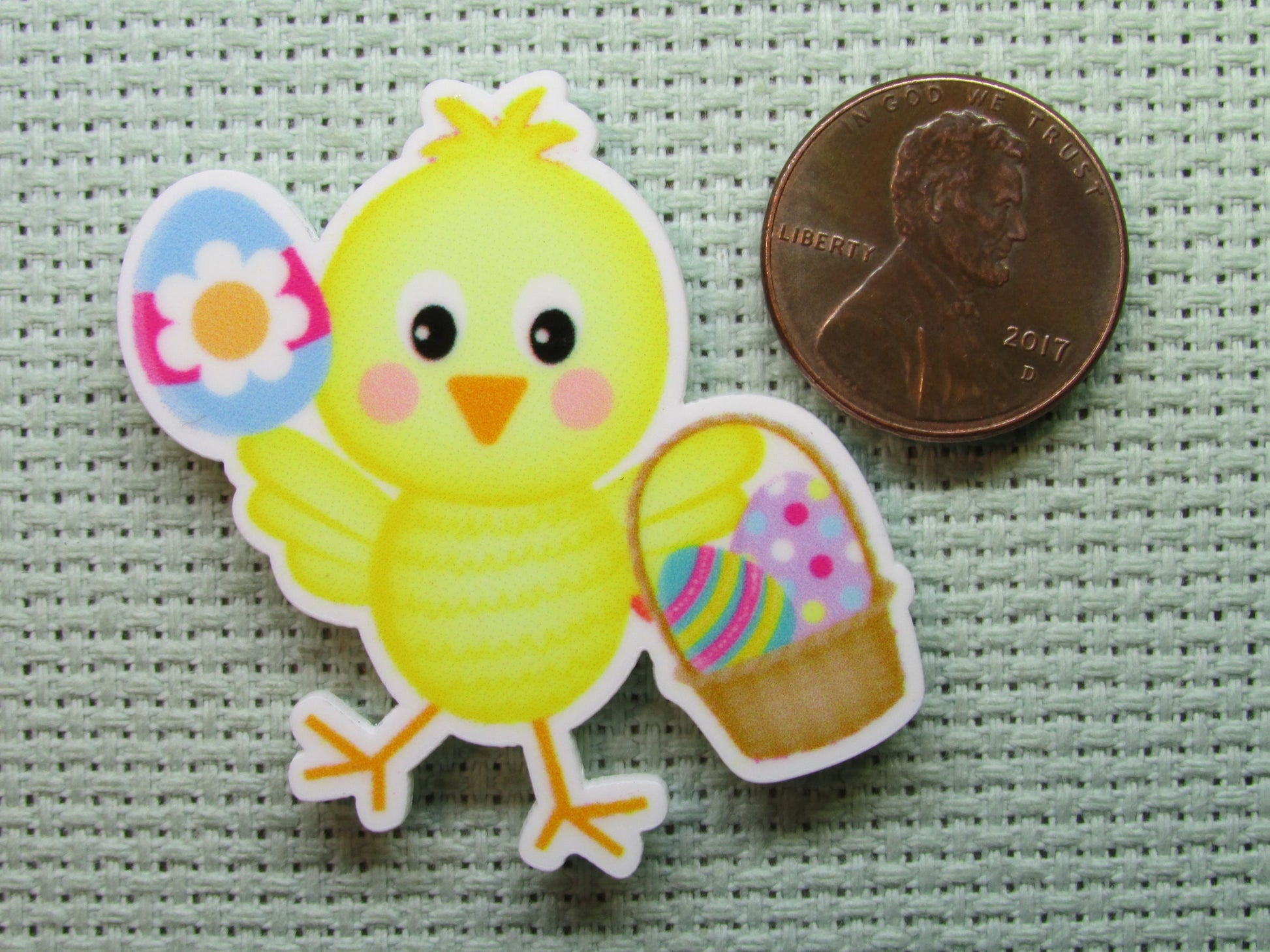 Second view of the Cute Easter Chick Needle Minder