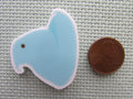 Second view of the Blue Marshmallow Chick Needle Minder