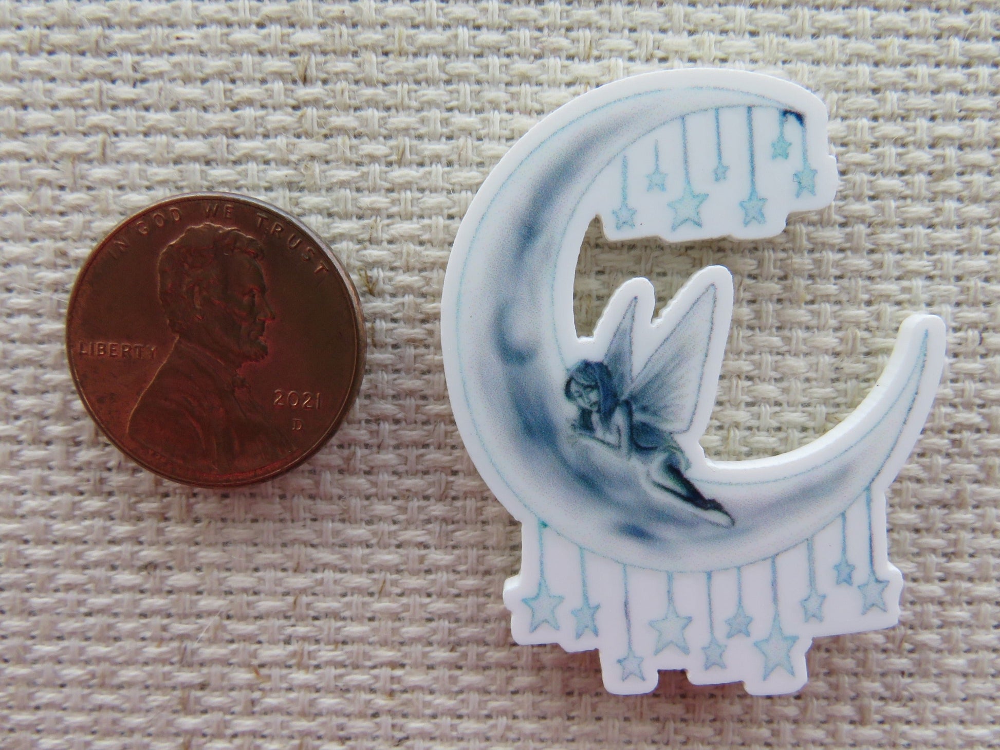 Second view of Fairy Sleeping on the Moon Needle Minder.