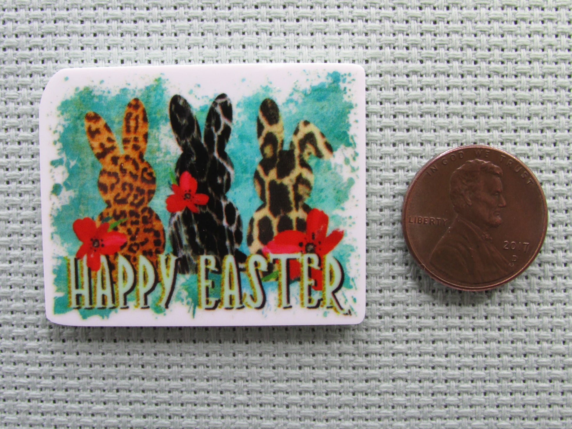 Second view of the Happy Easter Bunnies Needle Minder