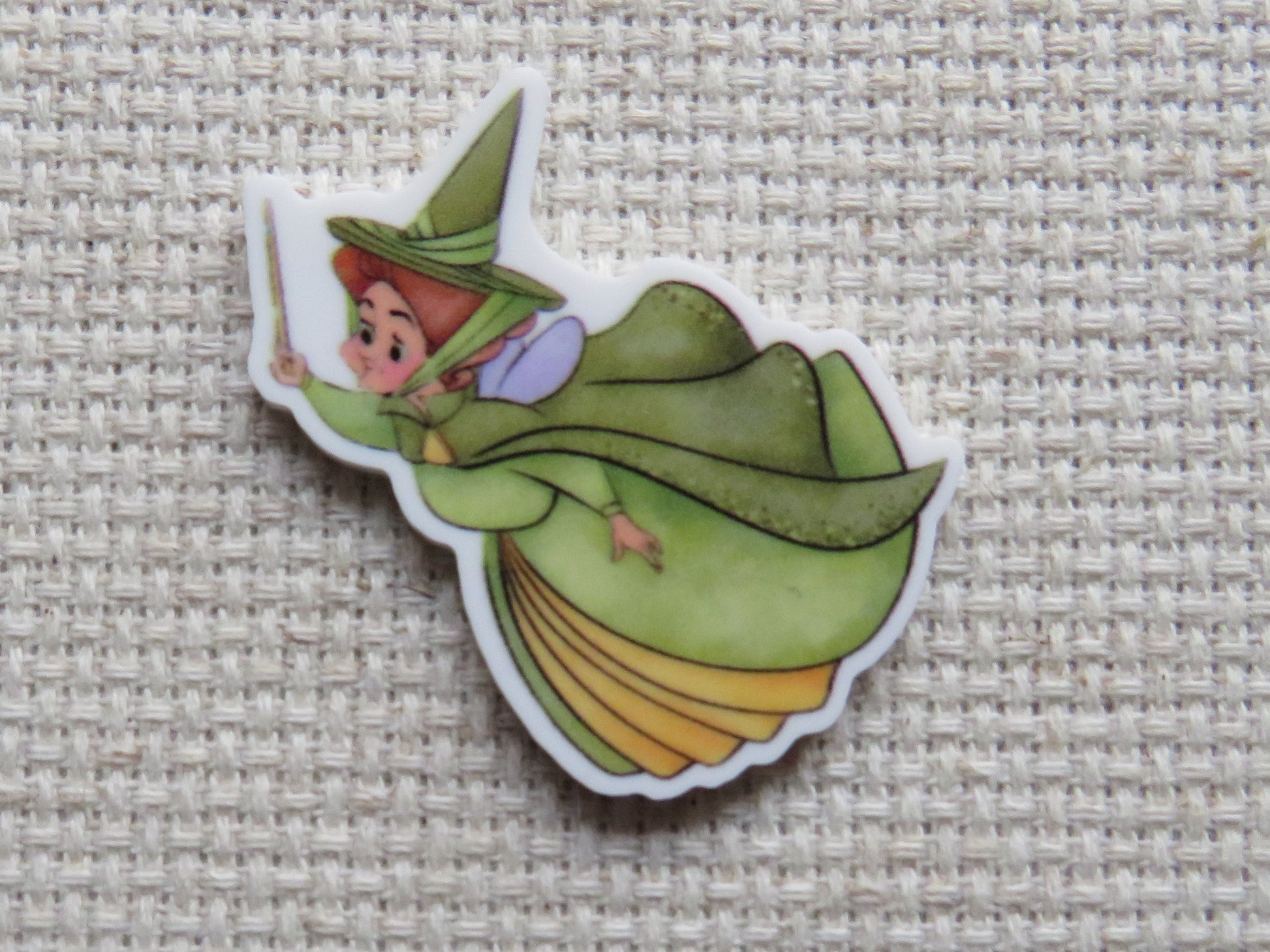First view of green fairy Needle Minder.