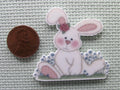 Second view of the Cute Bunny Sitting in Flowers Needle Minder