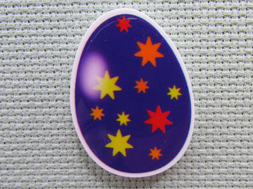 First view of the Purple Decorated Easter Egg Needle Minder