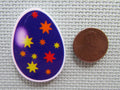 Second view of the Purple Decorated Easter Egg Needle Minder