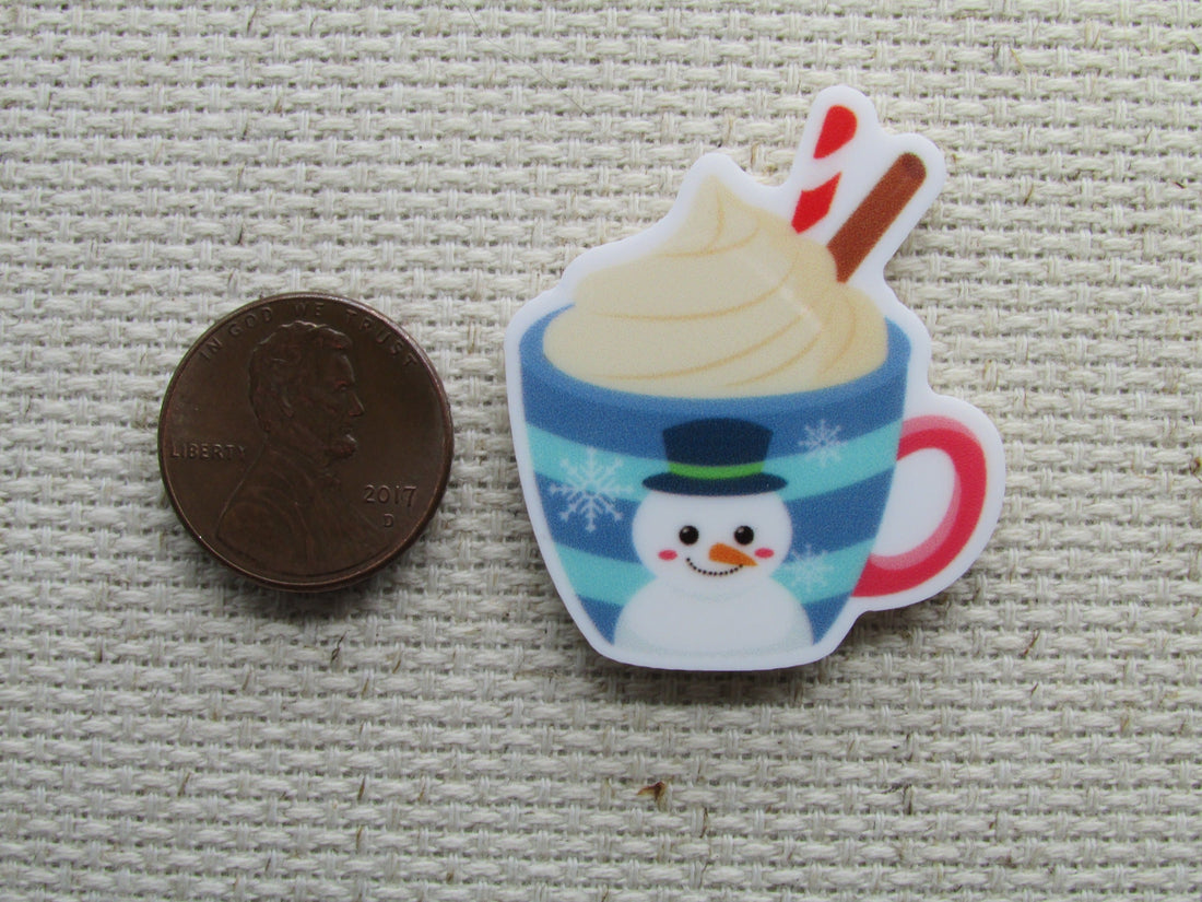 First view of the Snowman Cocoa Mug Needle Minder