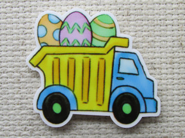 First view of the Easter Egg Dump Truck Needle Minder