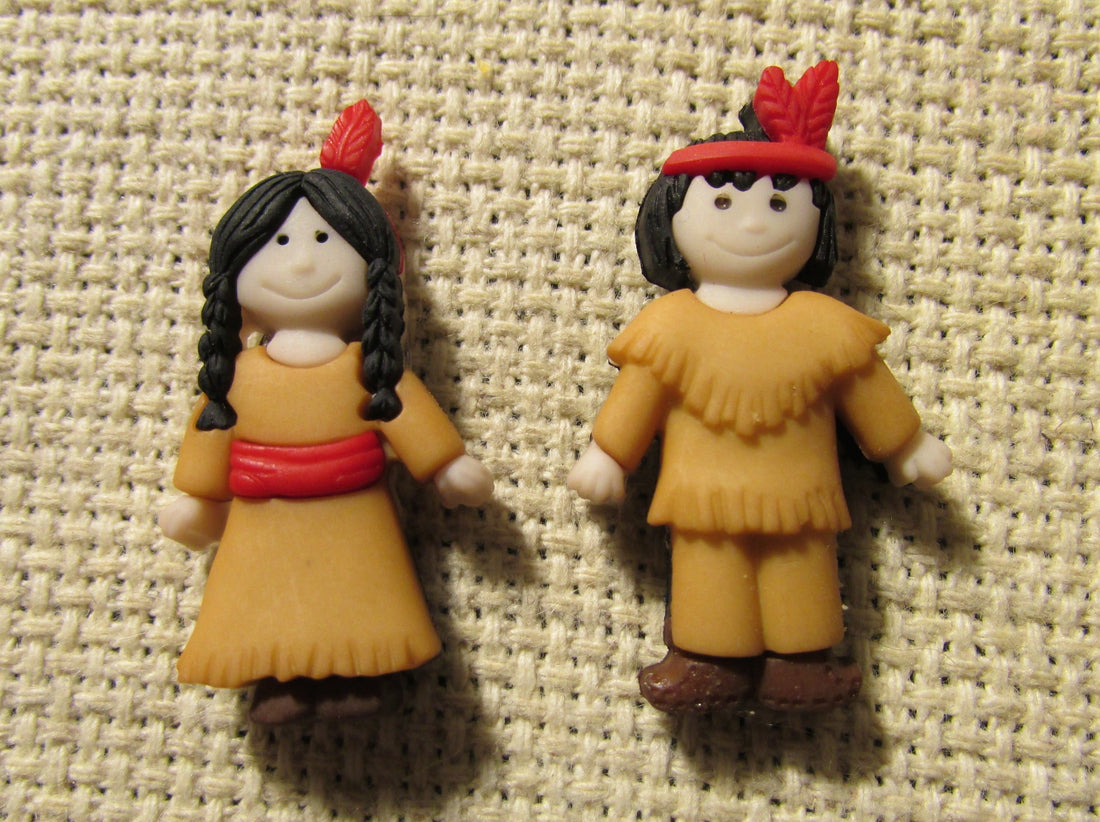 First view of the Boy or Girl Native American Needle Minder