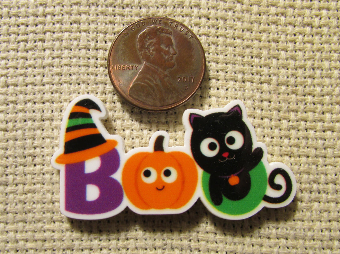 First view of the Pumpkin BOO Needle Minder