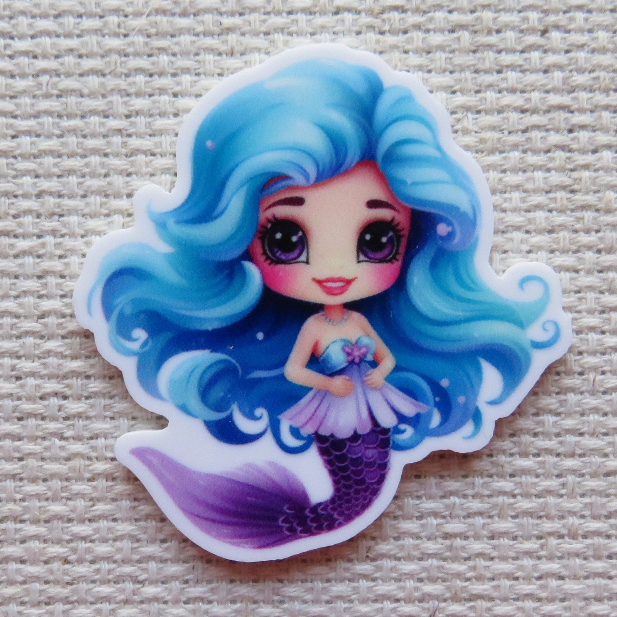 First view of Blue Haired Mermaid Needle Minder.