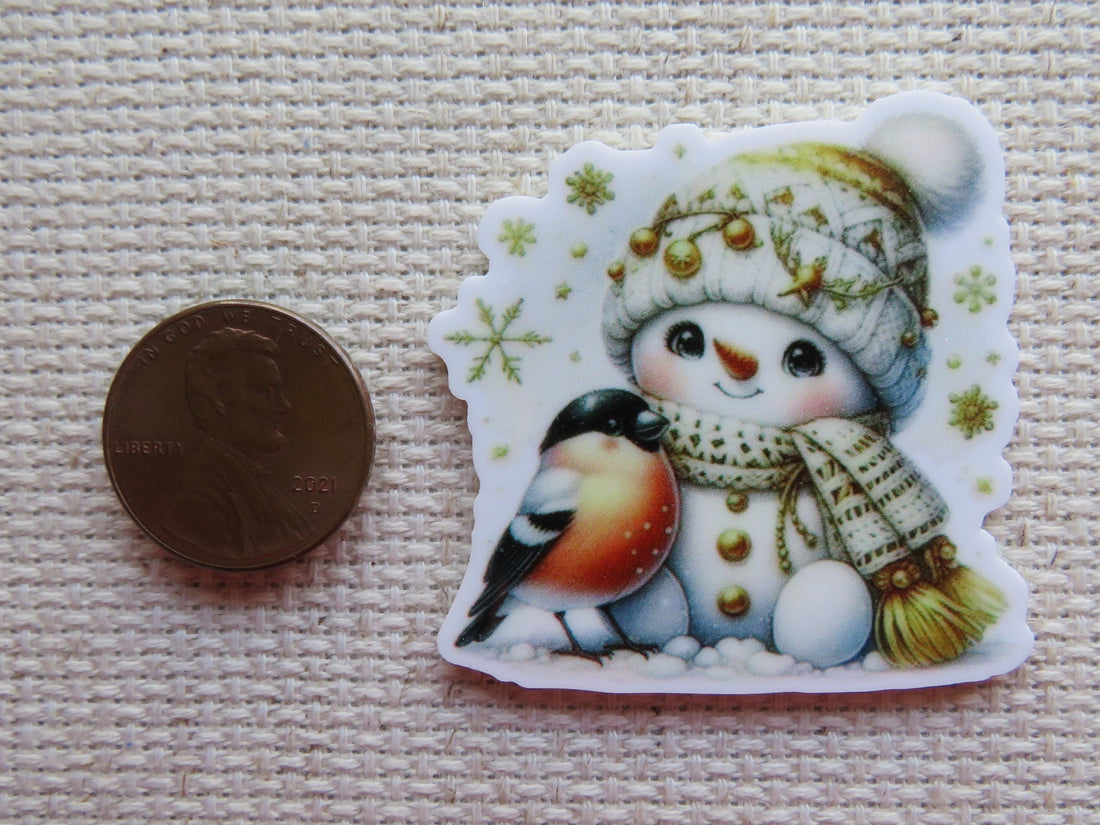 First view of Snowman and Robin Needle Minder.