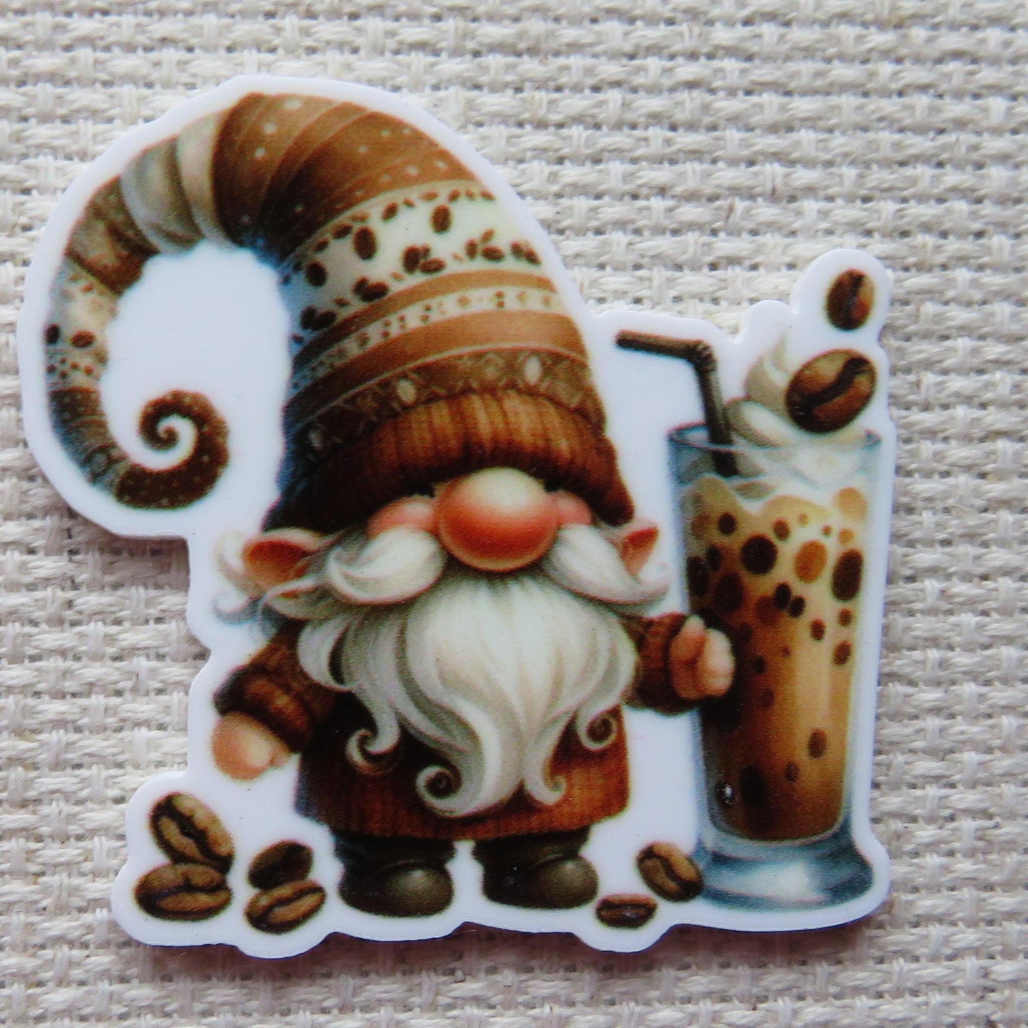 First view of Tall Latte Gnome Needle Minder.