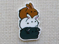 First view of A Stack of Bunnies Needle Minder.