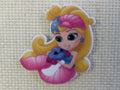 First view of Pink Mermaid with a Crab Friend Needle Minder.