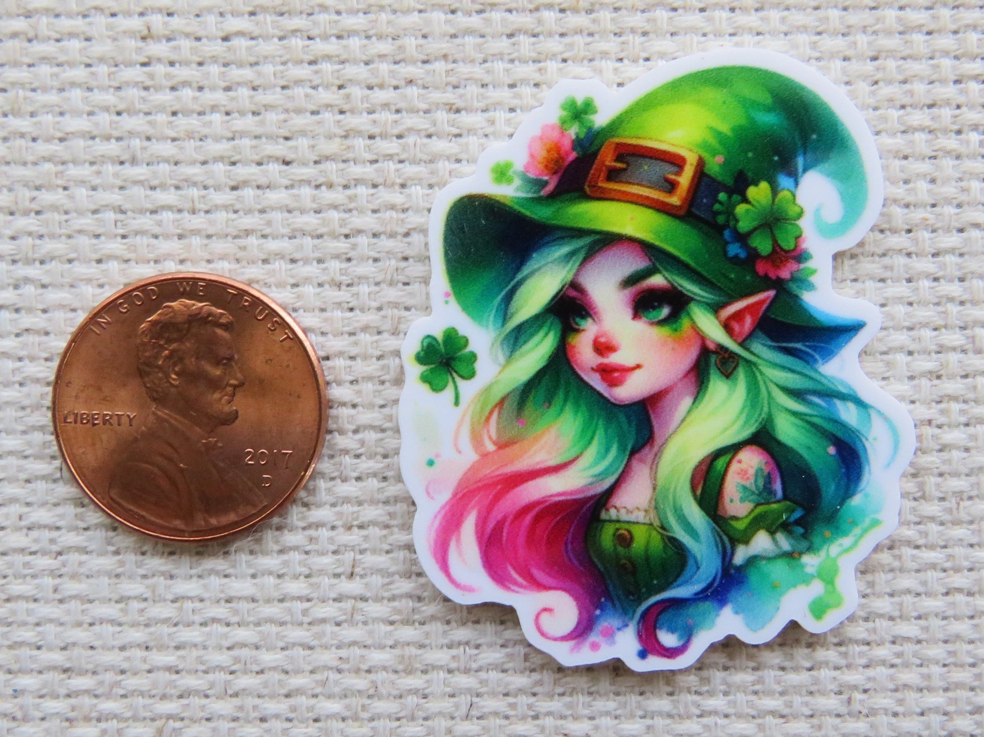 Second view of Irish Fairy Needle Minder.