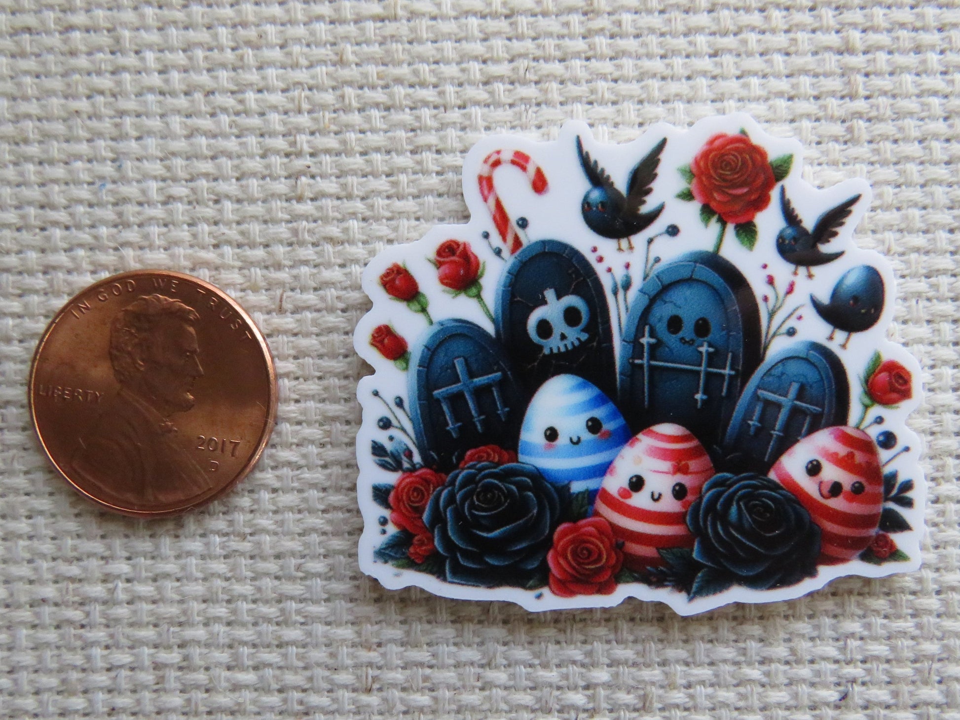 Second  view of Graveyard Easter Eggs minder.