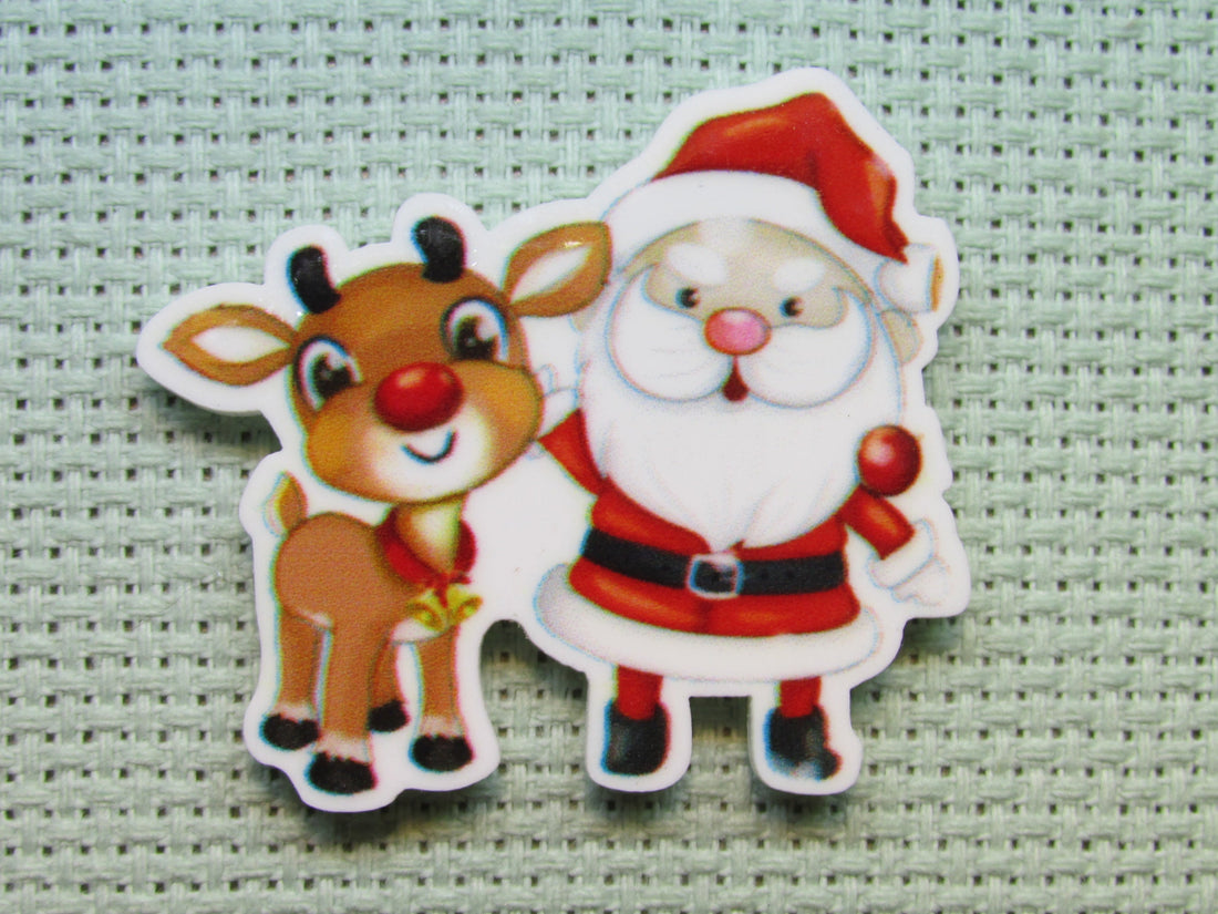 First view of the Santa and Rudolph Needle Minder