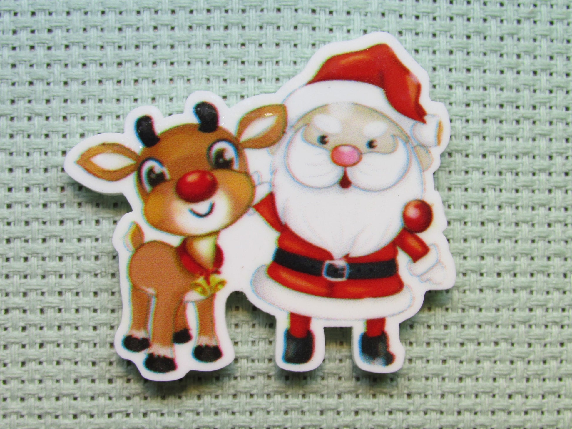 First view of the Santa and Rudolph Needle Minder